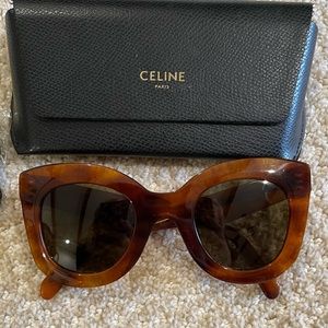 Celine chunky round acetate Sunglasses